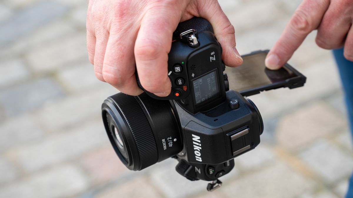 Nikon Z8 being reviewed by the DCW team