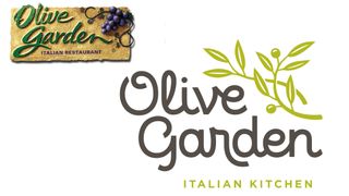 Olive Garden logo (before and after)