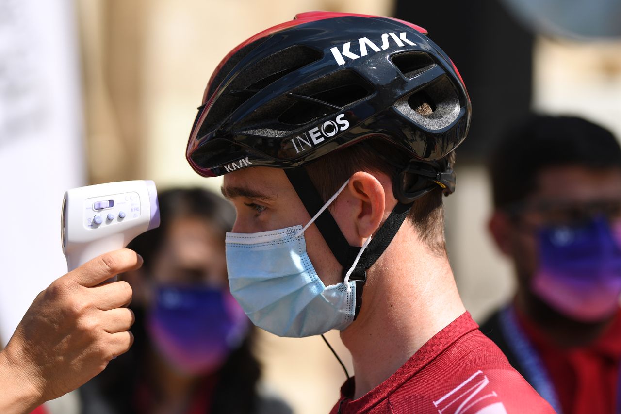 Eddie Dunbar before stage 1 of the Vuelta a Burgos.
