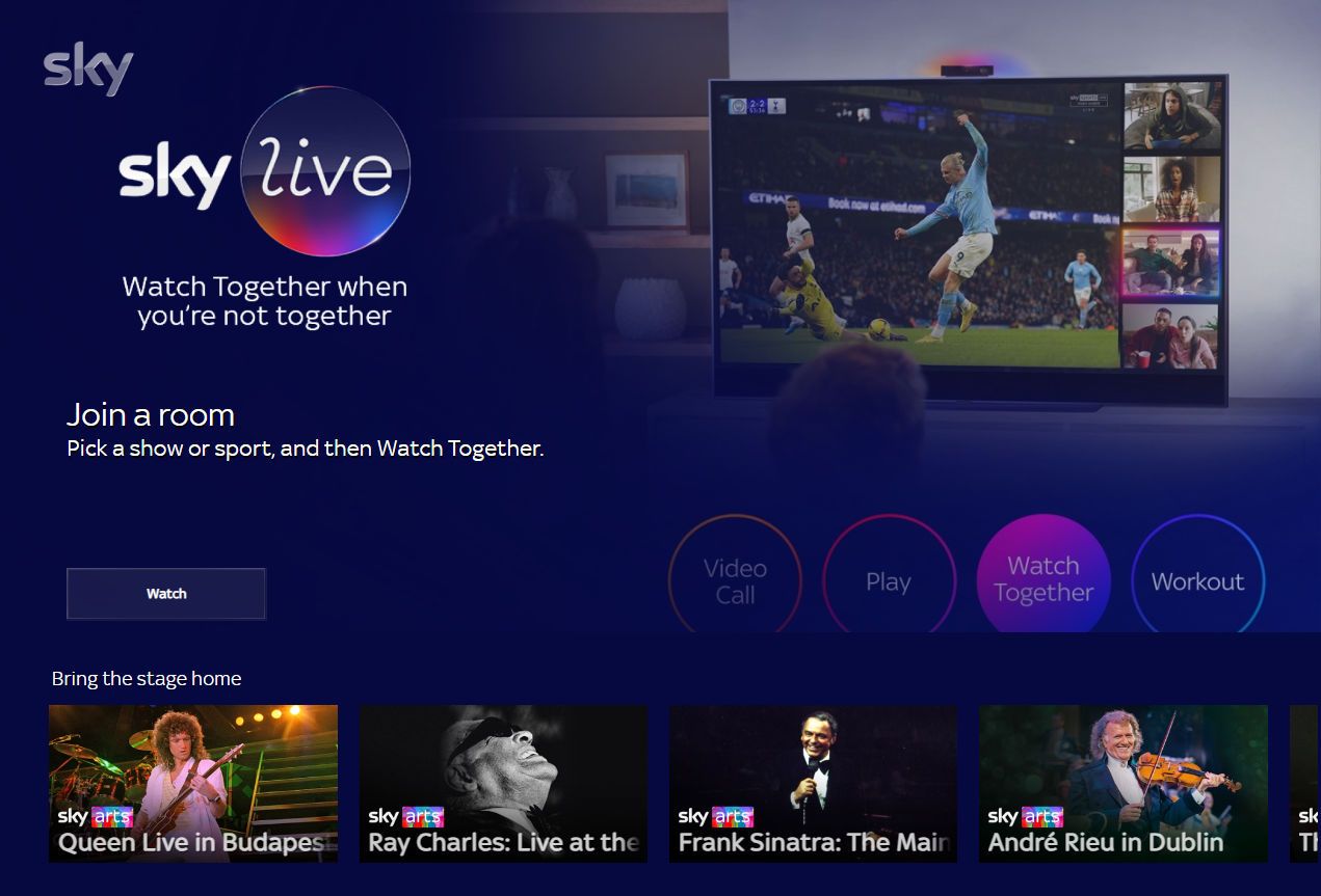 Sky Glass and Sky Live