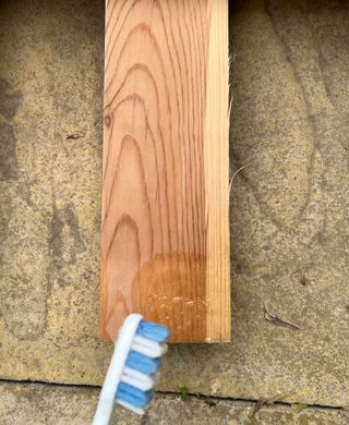 Removing mold from wooden untreated bed slats