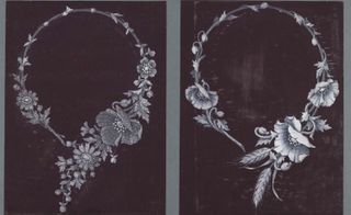 Archive images of necklaces featured in Chaumet exhibition
