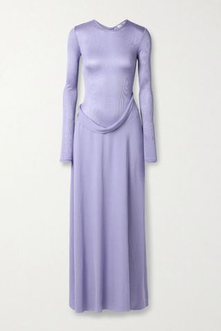 CHRISTOPHER ESBER Layered satin-jersey and crepe maxi dress