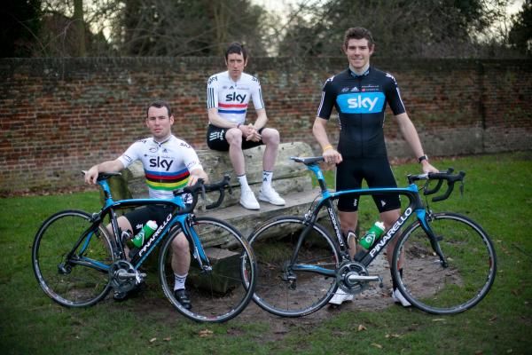 Mark Cavendish, Bradley Wiggins and Ben Swift - three talented Britons on Sky