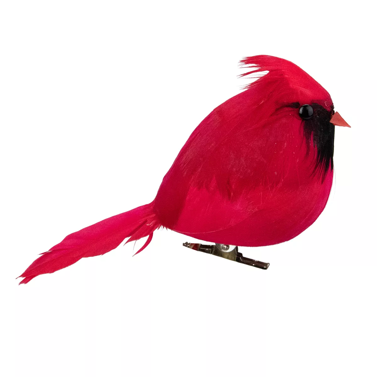 Northlight Cardinal Bird Clip-On Christmas Ornament - 5&quot; - Red and Black
