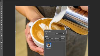 Screengrab showing newGenerate Image feature in Photoshop