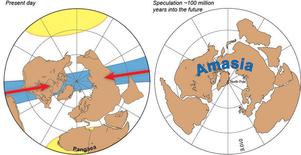 Η Αμασία, η μελλοντική υπερήπειρος που θα μπορούσε να σχηματιστεί από την Αμερική και την Ασία πέρα ​​από τον Αρκτικό Ωκεανό
