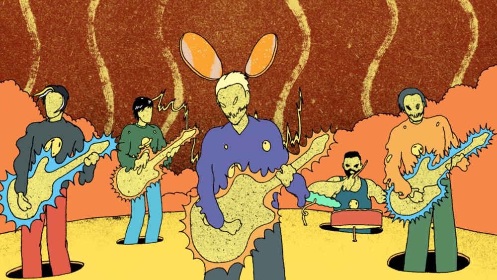 image from Queens of the Stone Age / Beavertown Brewery animated music video