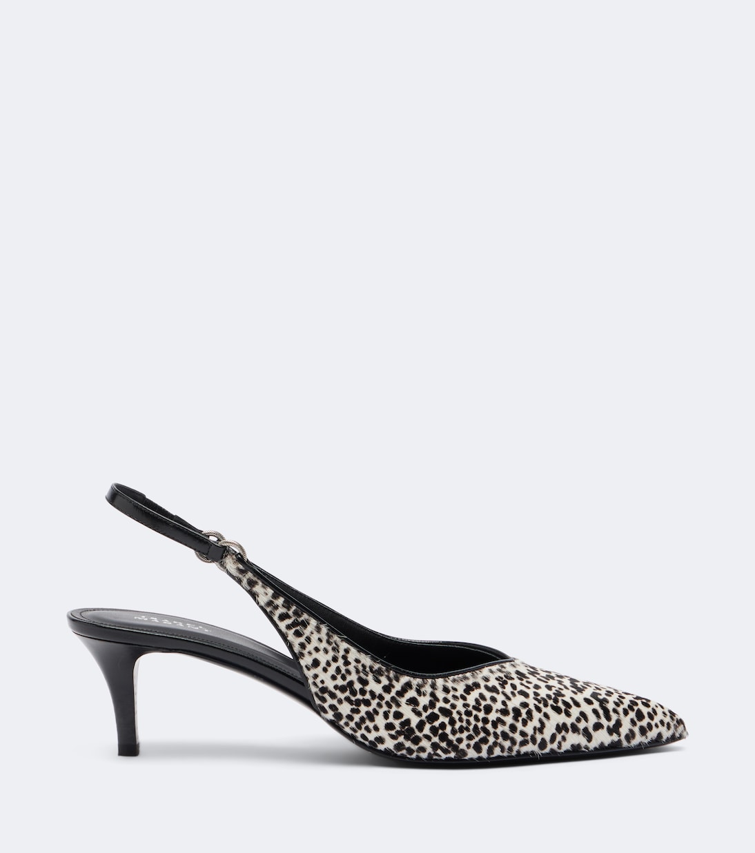 Polyn Calf Hair Slingback Pumps