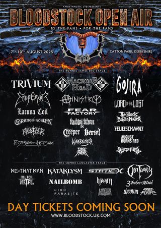 Line-up poster for Bloodstock Open Air 2025