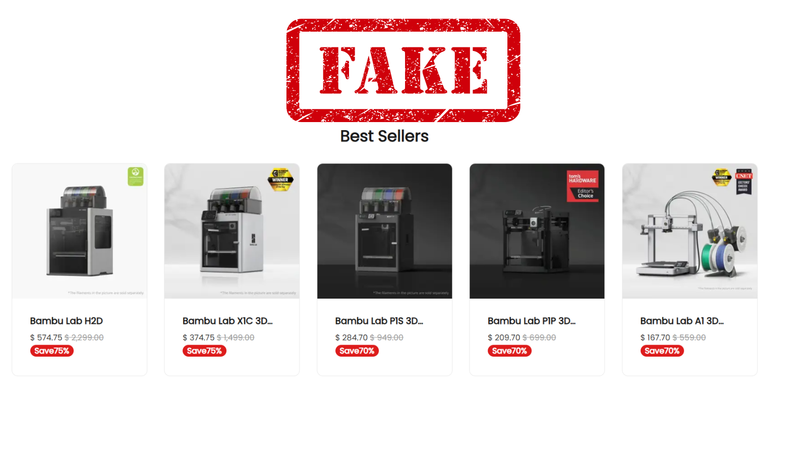 Bambu Lab Scam Alert