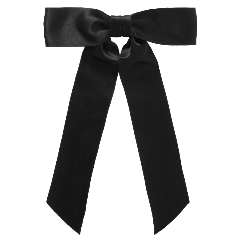 black satin hair bow, jennifer behr