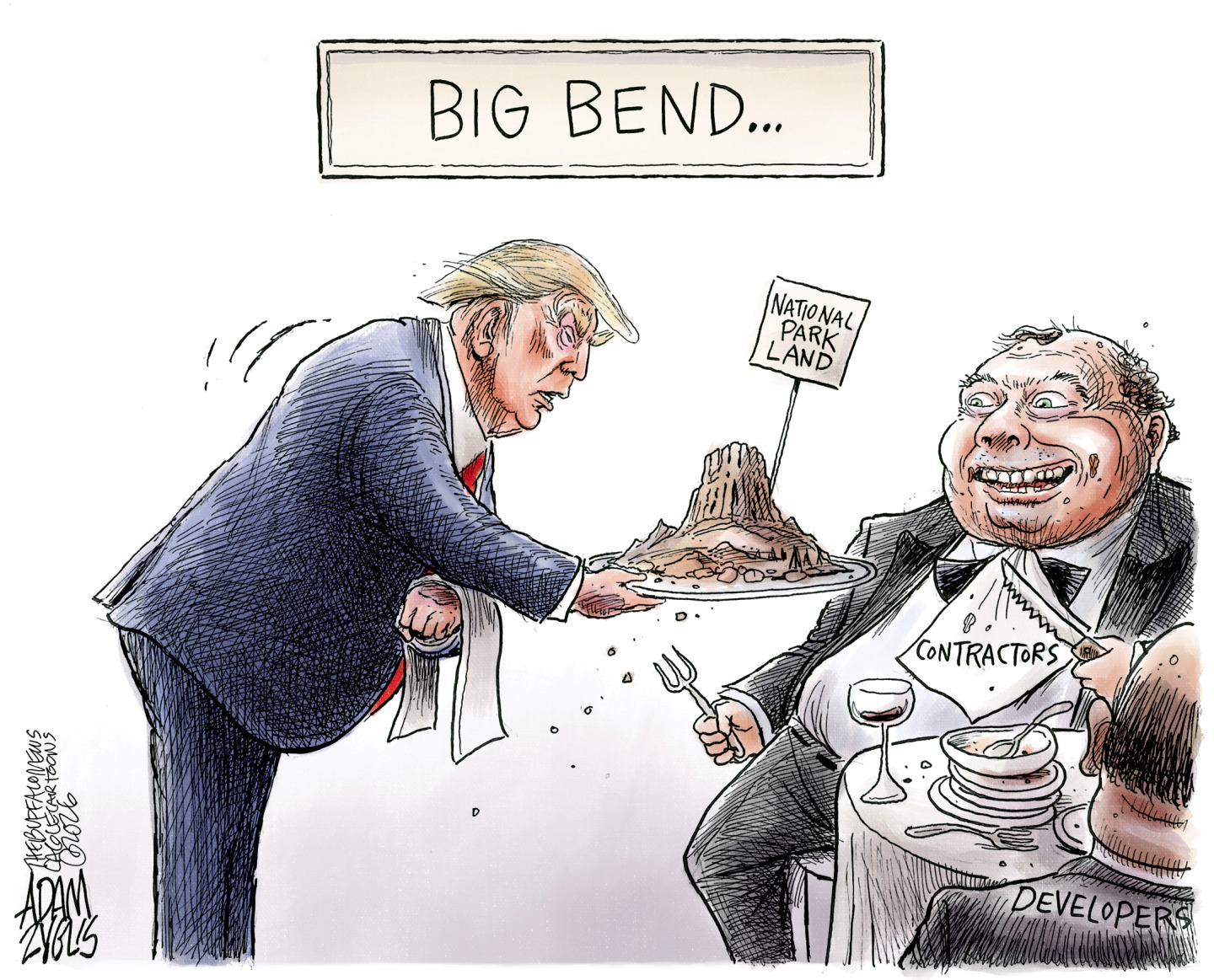 Political cartoon
