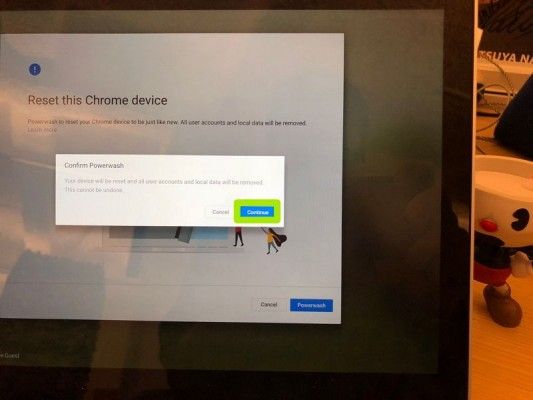 how to reset google chrome laptop