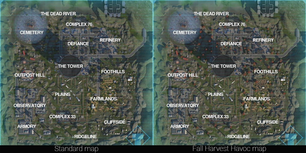 Population One Regular Vs Fall Map