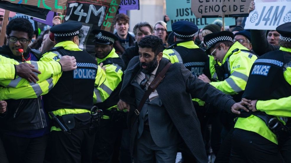 Adeel Akhtar as Sam Malik, an anxious defense solicitor in Showtrial season 2