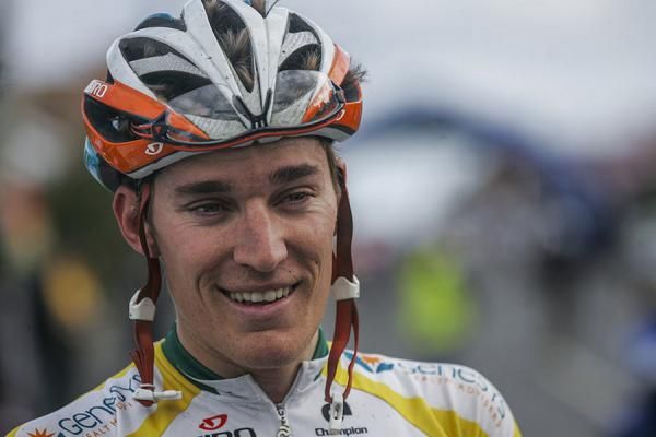 A happy Anthony Giacoppo (Genesys) having moved back into the overall lead