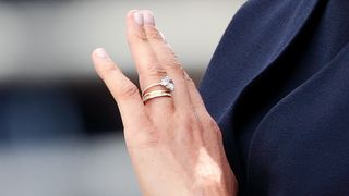 Meghan Markle wears three rings