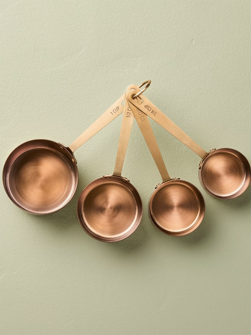 4pc Stainless Steel Measuring Cup Copper