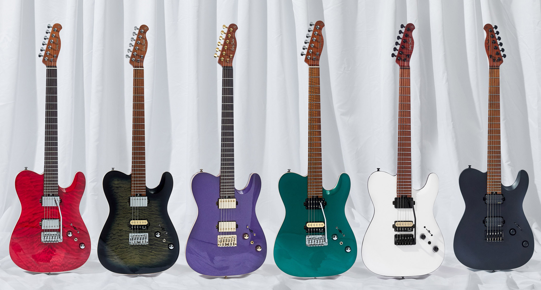 Harley Benton Fusion-T II: these humbucker-loaded T-styles are packed with features and are offered with myriad hardware, pickups and finish options