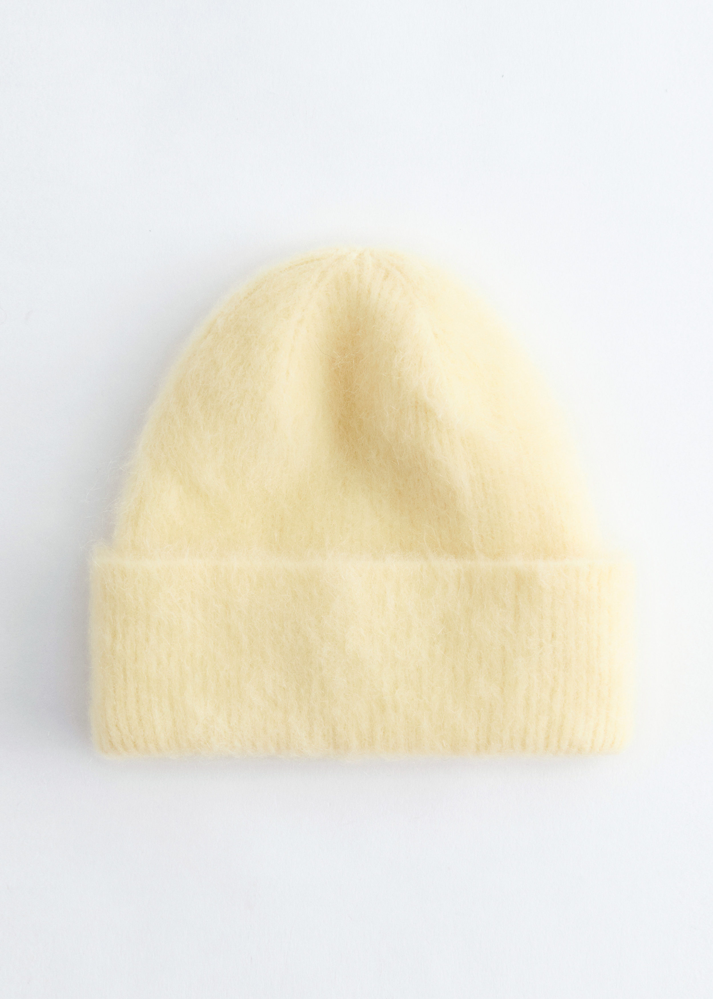 Mohair-Blend Brushed Beanie