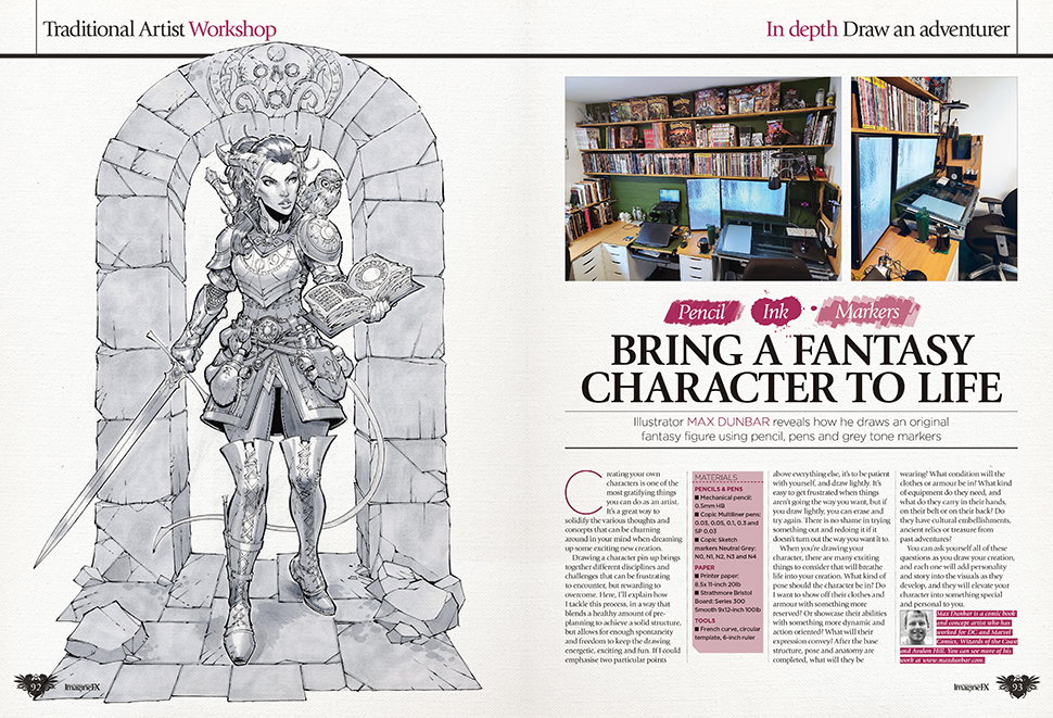 Spread from ImagineFX 258