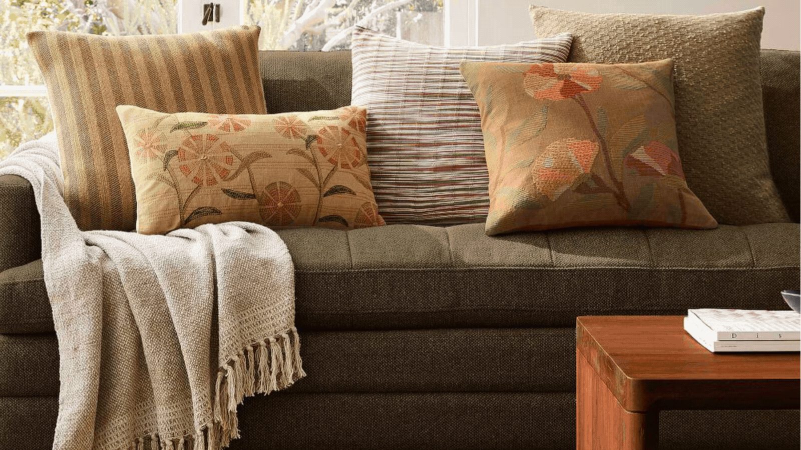 Rotating GIF of four images depicting West Elm's Spring Summer 2026 collection