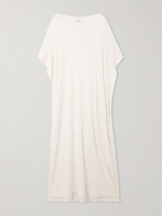 Draped Asymmetric Cashmere and Silk-Blend Poncho