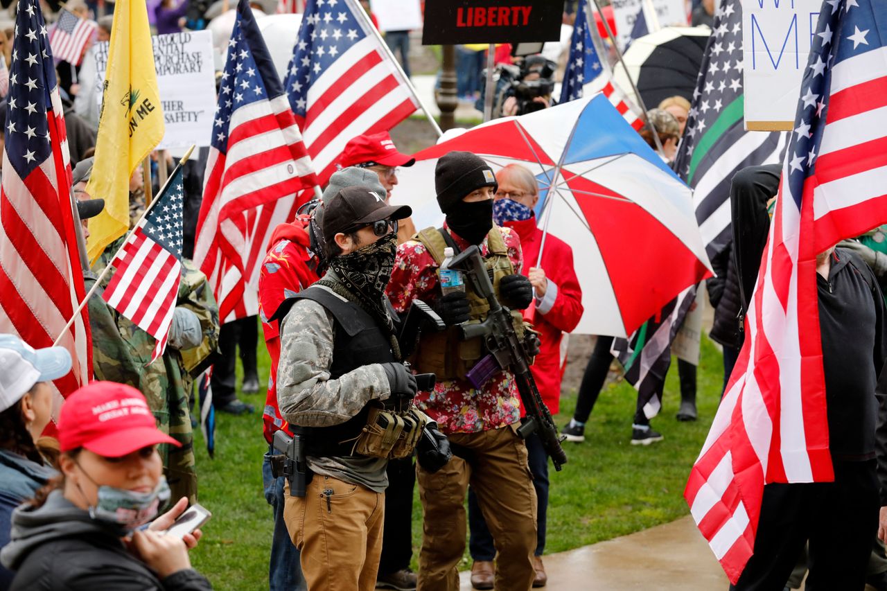 Protesters in MIchigan