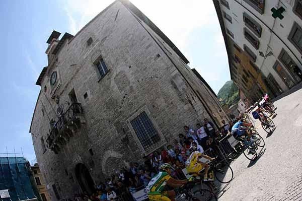 Unmistakably Italian scenery greeted riders during today's stage