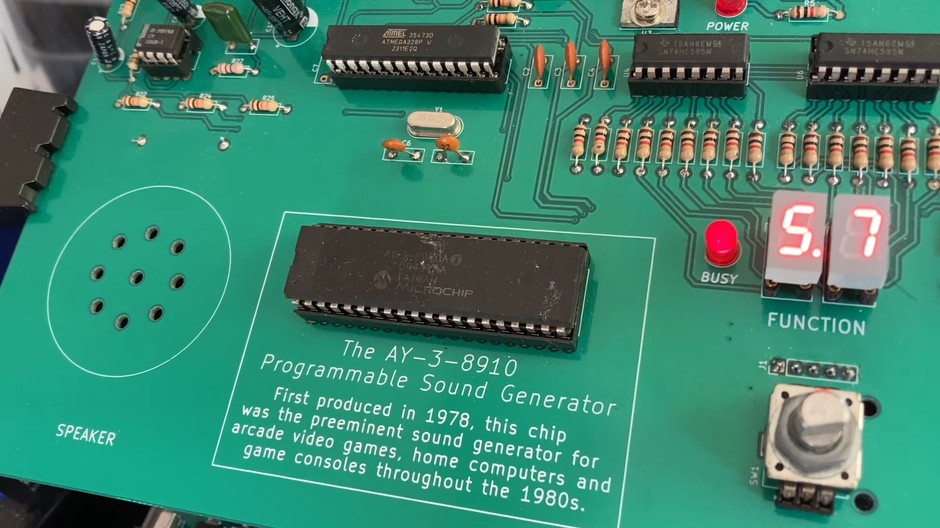 Listen to an old ’80s arcade sound chip replicating the sound of birds, a whistle, and even a jackhammer