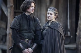 The Last Kingdom cast members Harry Gilby and Eliza Butterworth
