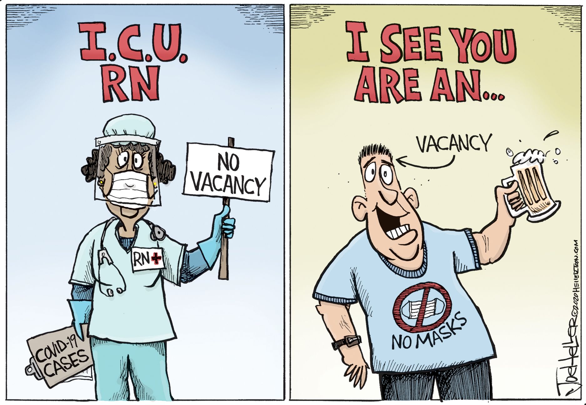 Editorial Cartoon U.S. ICU COVID | The Week