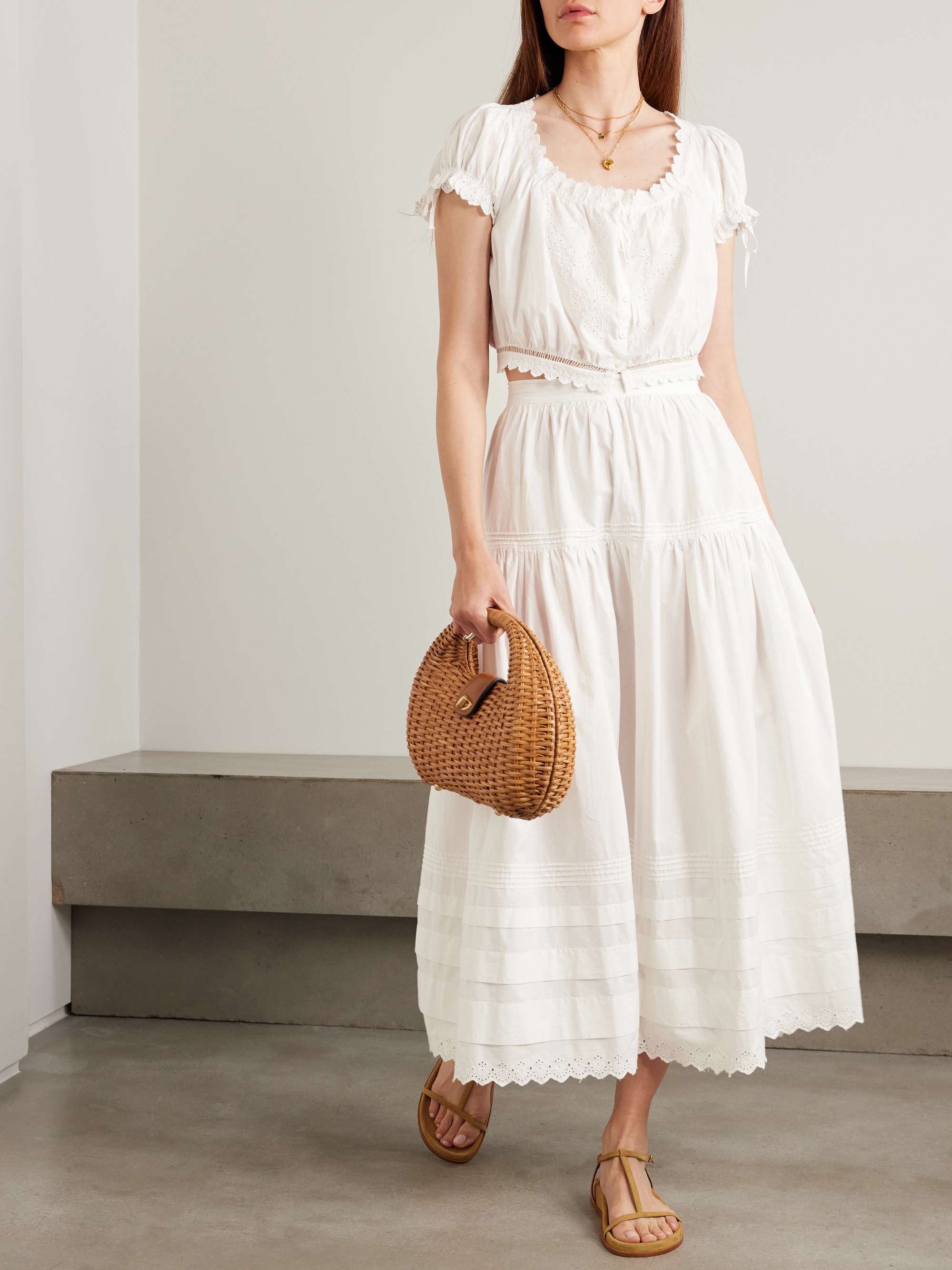Nera Broderie Anglaise Organic Cotton Blouse