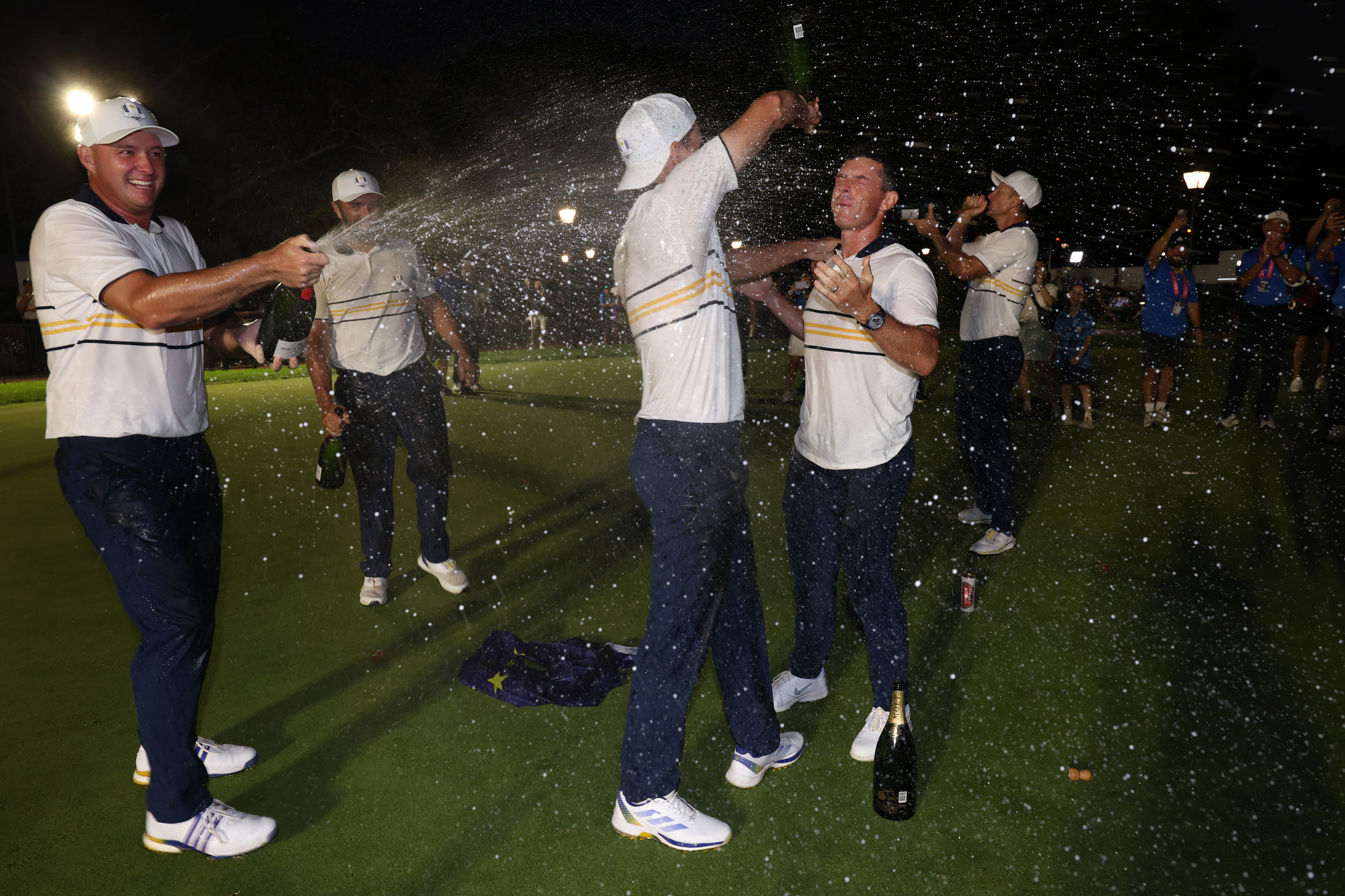 Various images of Team Europe