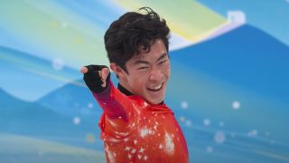 Nathan Chen performs at the 2022 Winter Olympics