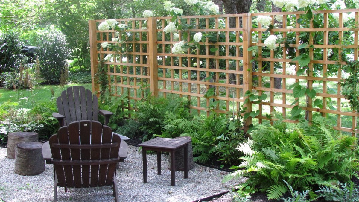 Garden Screen For Fairy Garden Decorative Bench