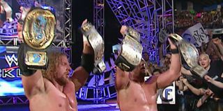 Triple H and Stone Cold Steve Austin at Backlash 2001