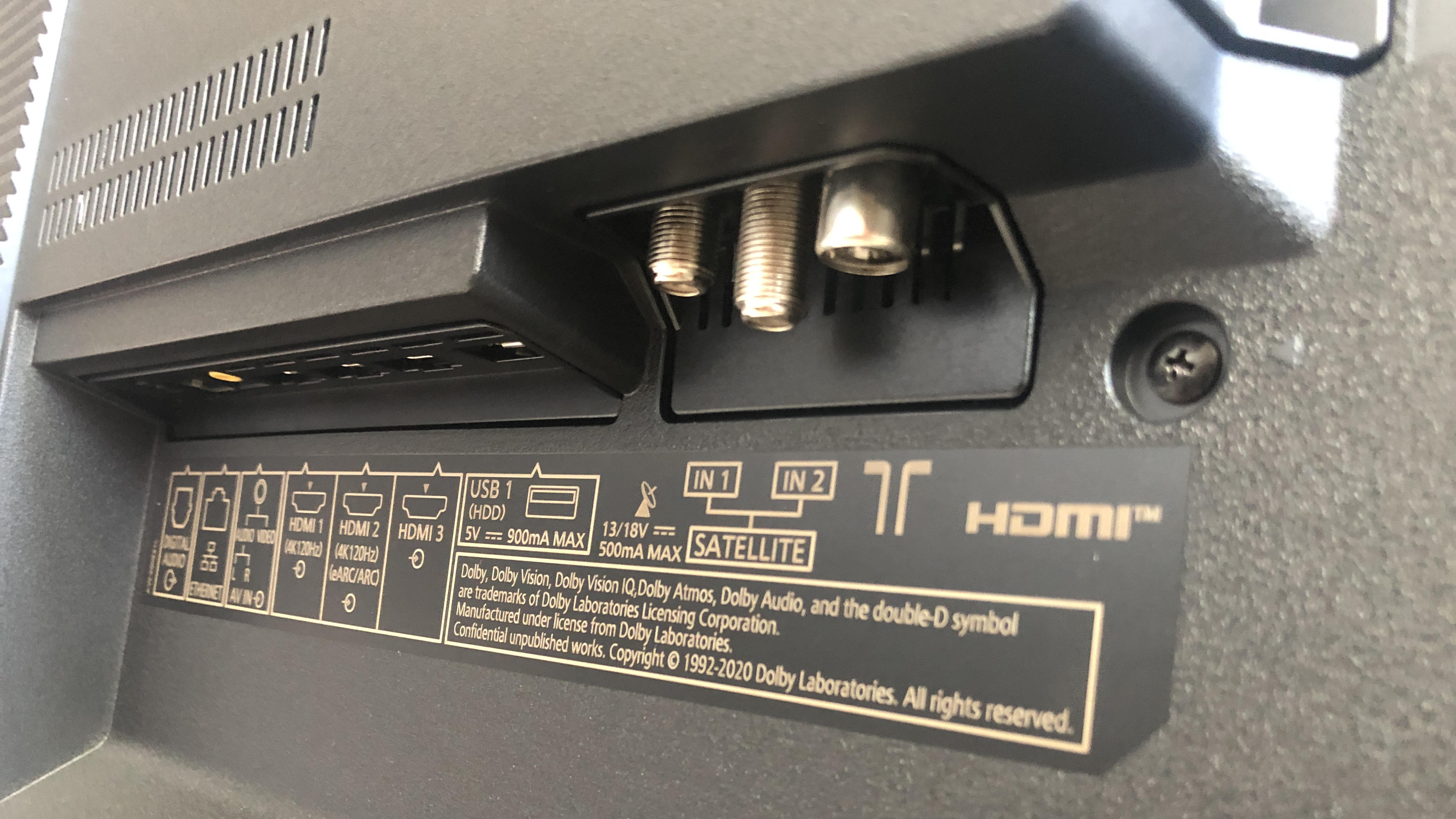 Ports and inputs on Panasonic JZ1000