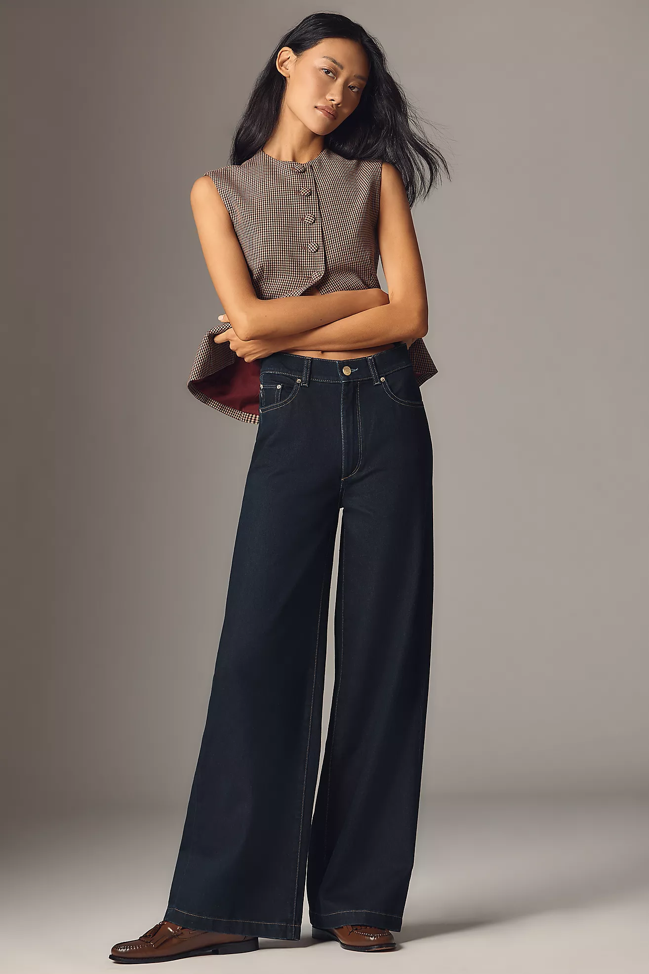 Dl1961 Hepburn High-Rise Wide-Leg Jeans