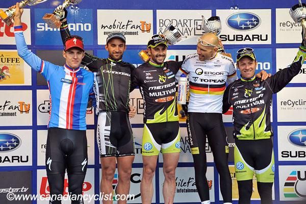 Podium: Jaroslav Kulhavy, Manuel Fumic, Jos