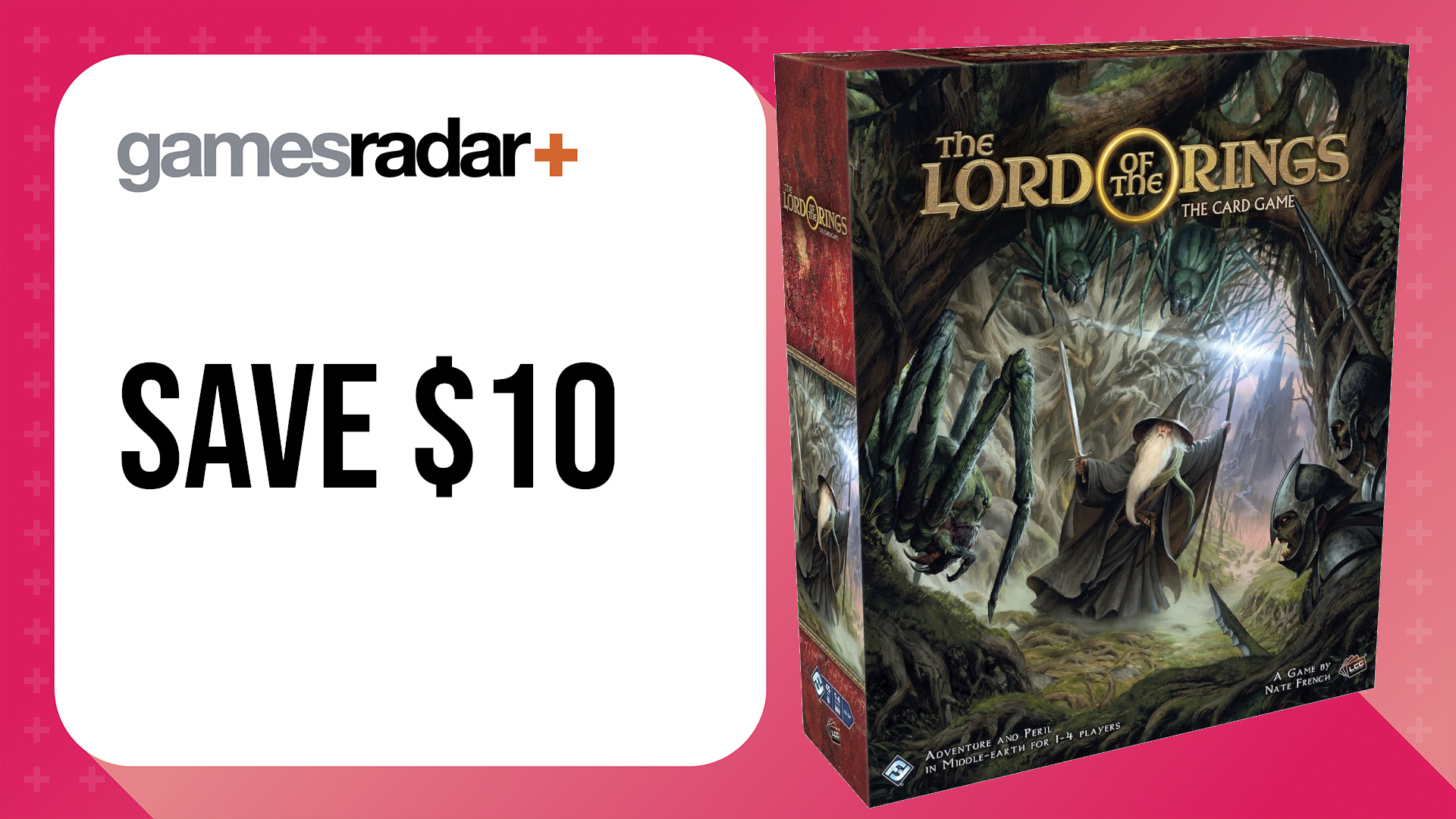 Amazon Prime Day board game sales with Lord of the Rings The Card Game Revised Core Edition box