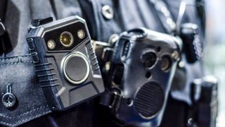 One of the best body cameras, attached to protective clothing
