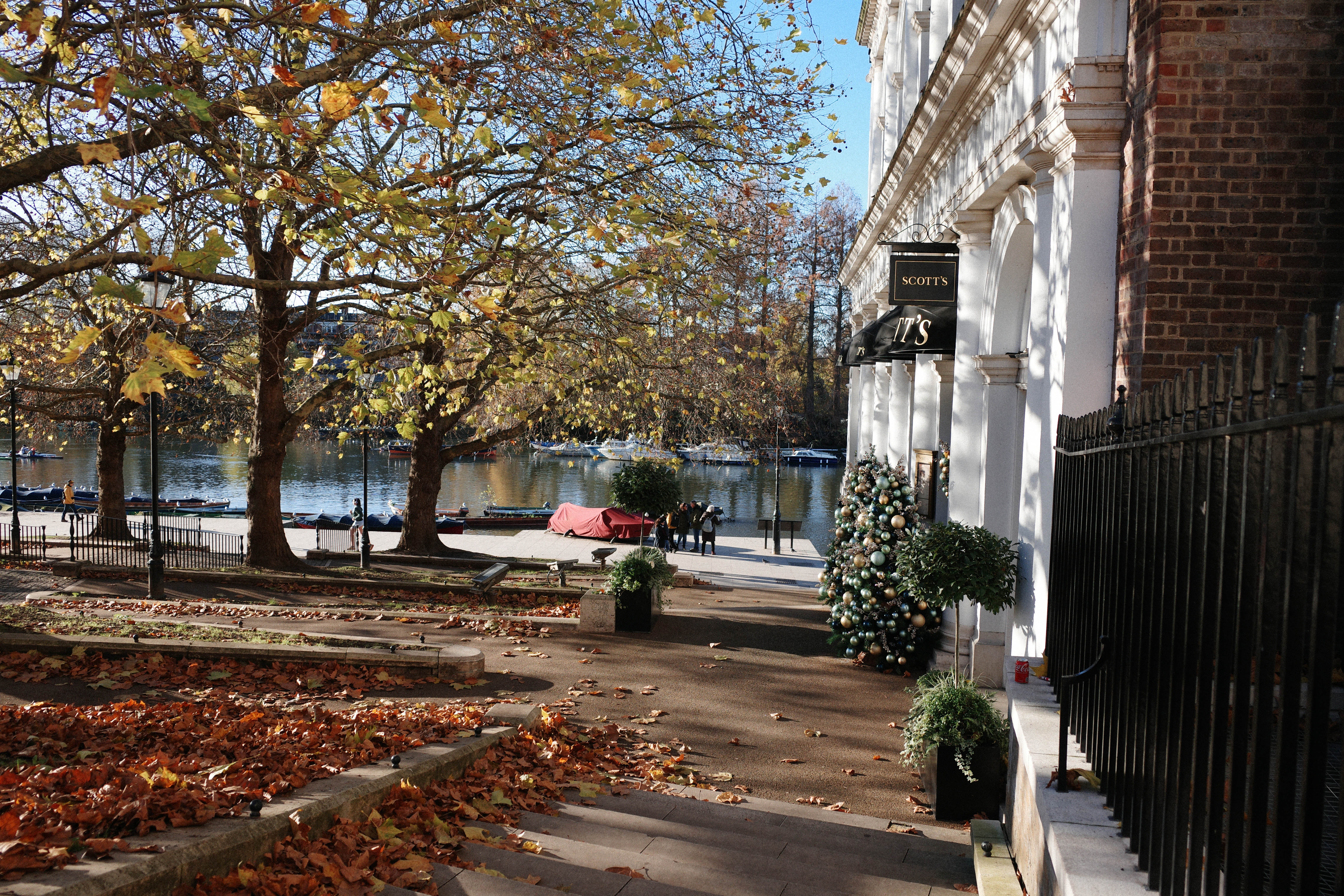 A path leading down to a river in Richmond, London