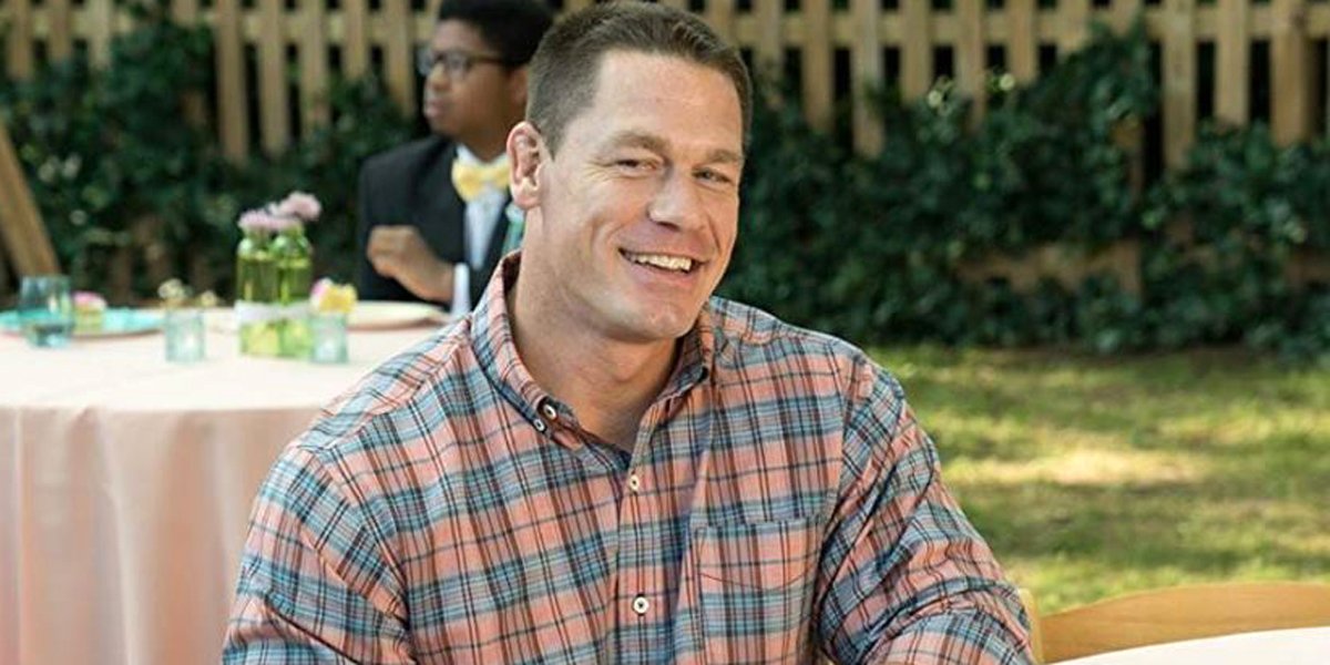 John Cena smiles in Blockers