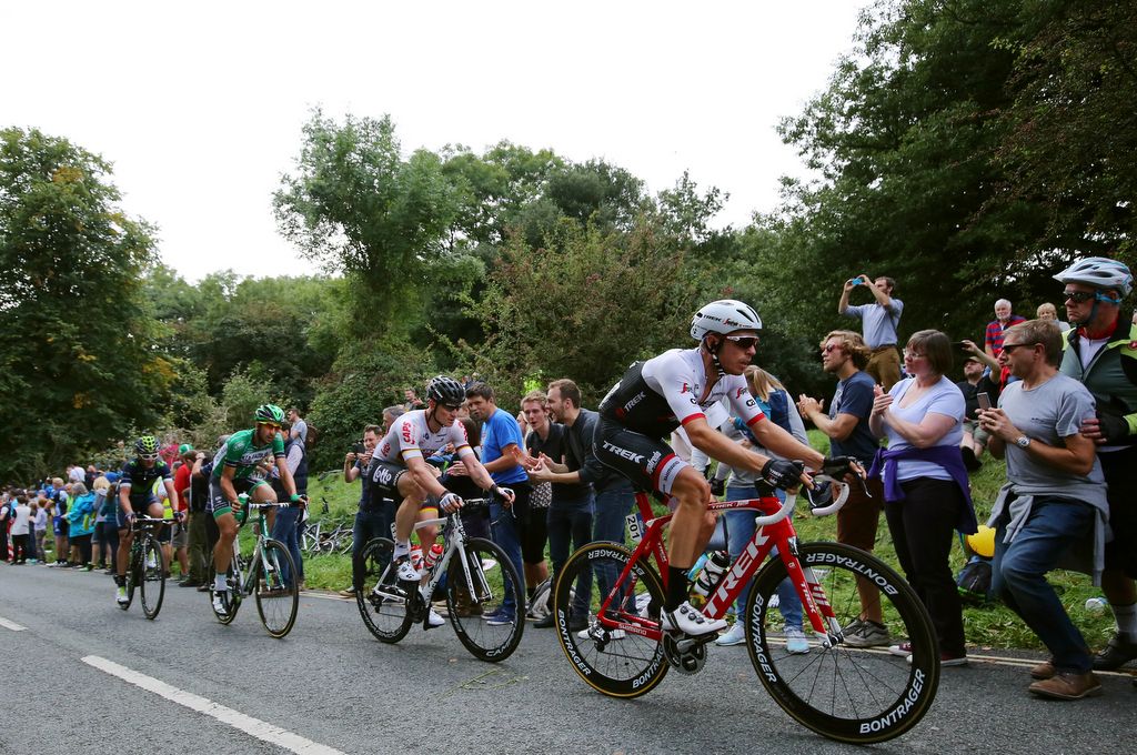 Boy van Poppel (Trek-Segafredo) leads the breakaway