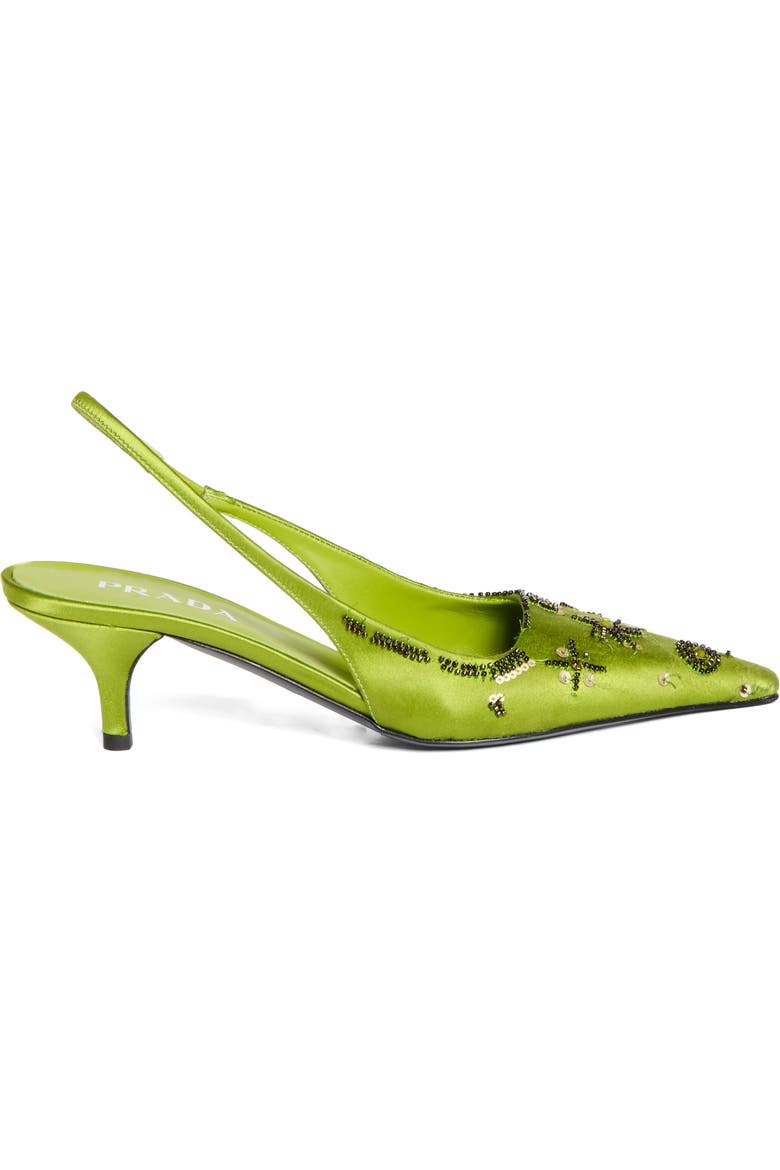 Jewel Runway Slingback Pump