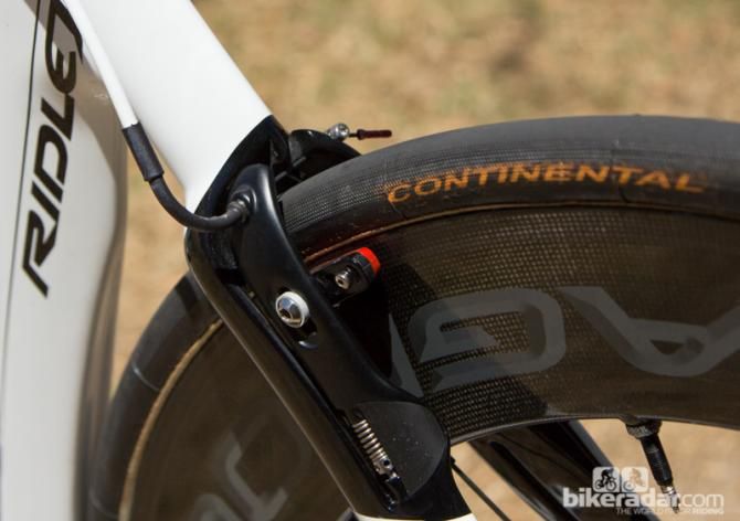 And another look at the Ridley 'FAST' technology rear brake