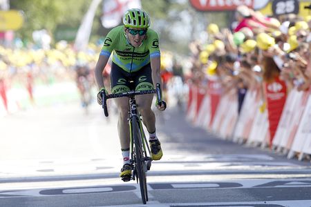 Cannondale-Garmin's Dan Martin on the Mur de Bretagne