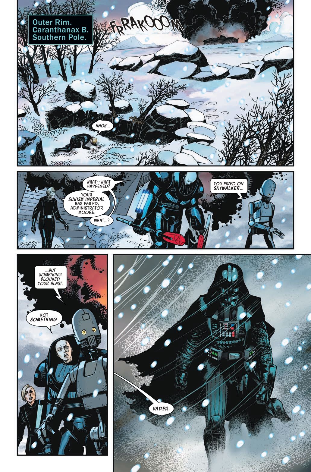 Pages from Star Wars: Darth Vader #50.